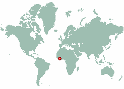 Teguedougou in world map