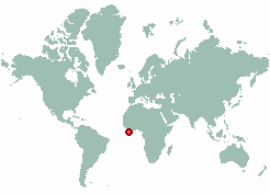 Tanie in world map